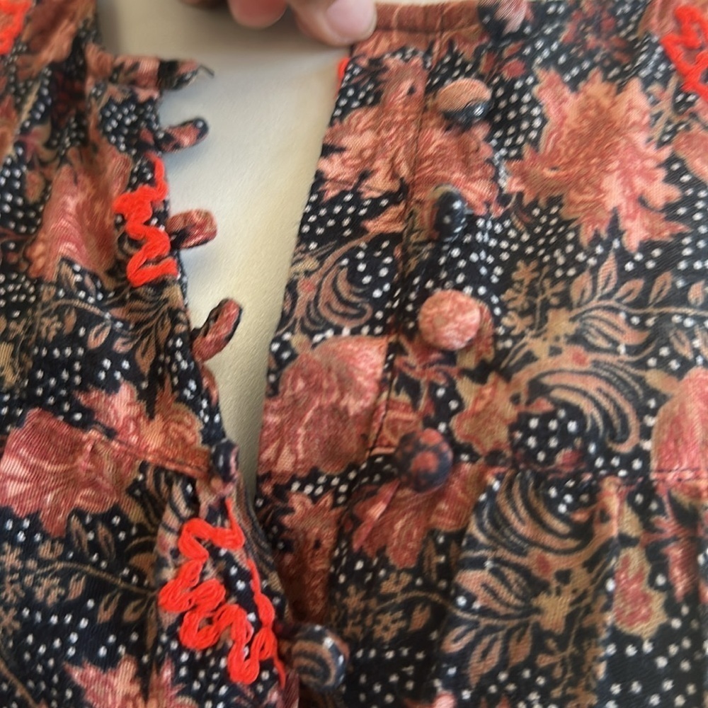 Zara Trafaluc Collection Embroidered floral Tunic Dress - Picture 5 of 10